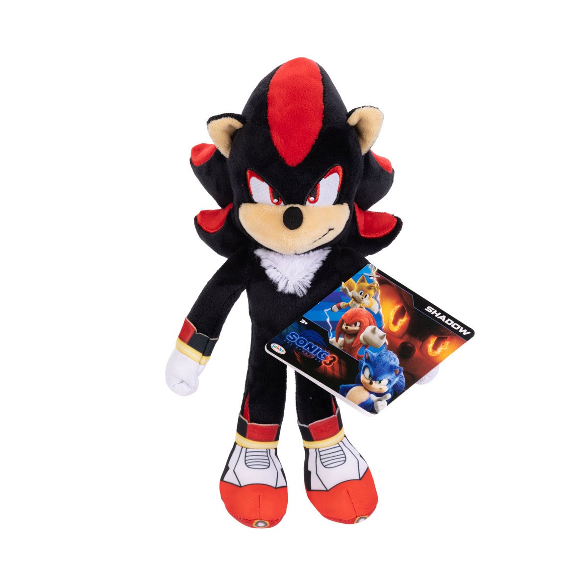 Sonic 3 Movie 9-Inch Basic Plush Jakks Pacific Shadow Only New