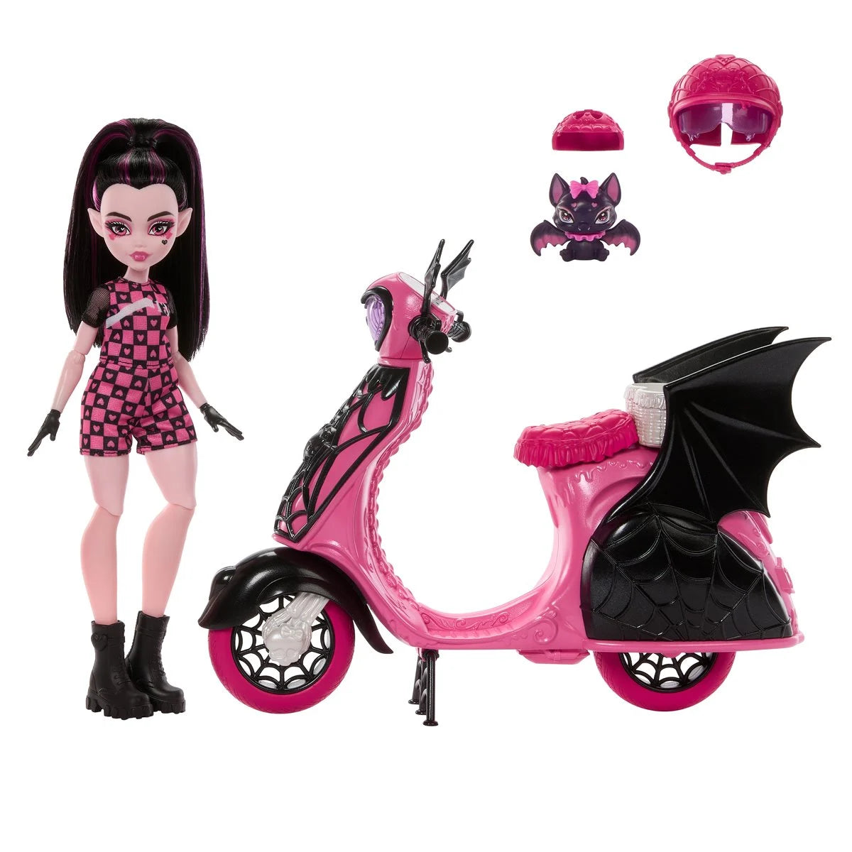 Monster High Draculaura Vamptastic Scooter Doll And Vehicle Playset