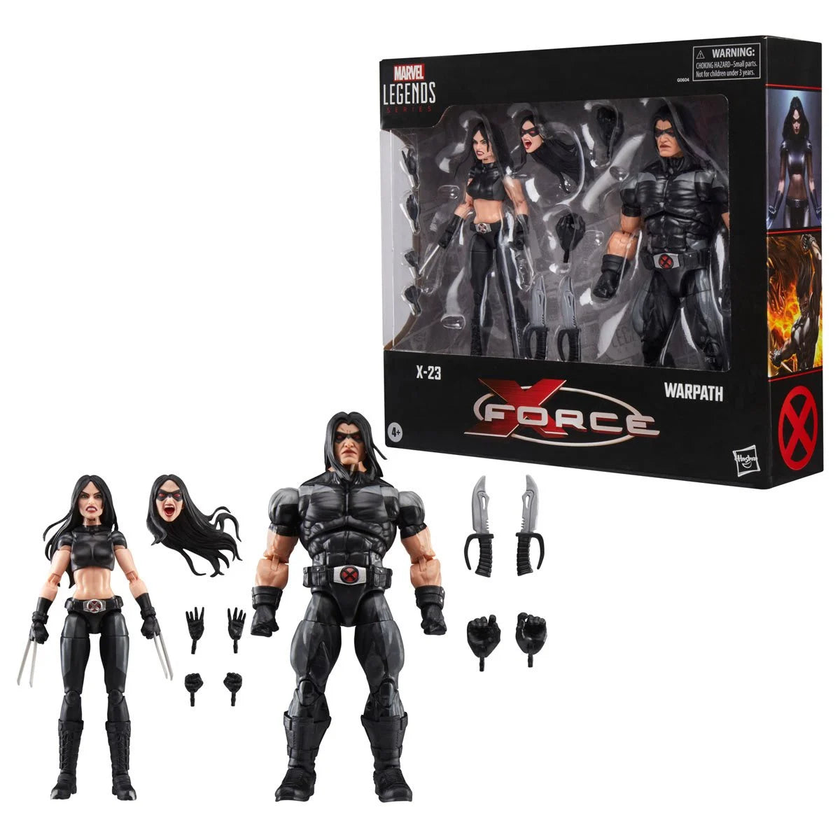 X-Force Marvel Legends Series X-23 & Warpath 6-Inch Scale Action Figures