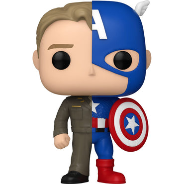 Marvel Comics Split Steve Rogers/Captain America Funko Pop! Vinyl Figure #1431