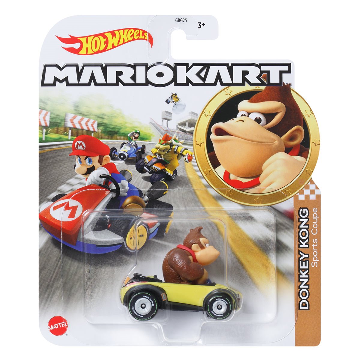 Mario Kart Hot Wheels 2025 Donkey Kong Sport Coupe New 1:64 Mattel