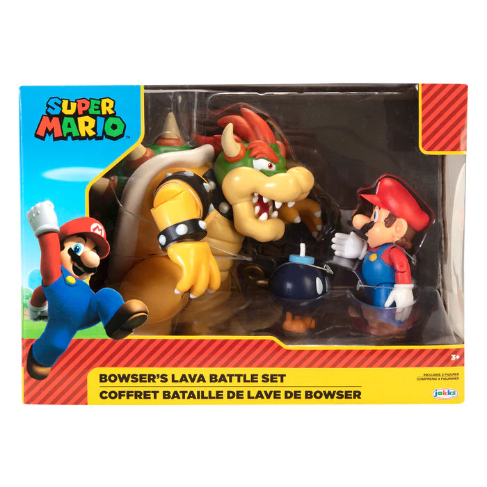 Mario vs. Bowser’s Lava Battle Set Super Mario Brothers New