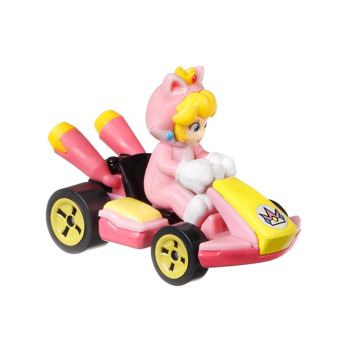 Mario Kart Hot Wheels 2025 Cat Peach Standard Kart New 1:64 Mattel