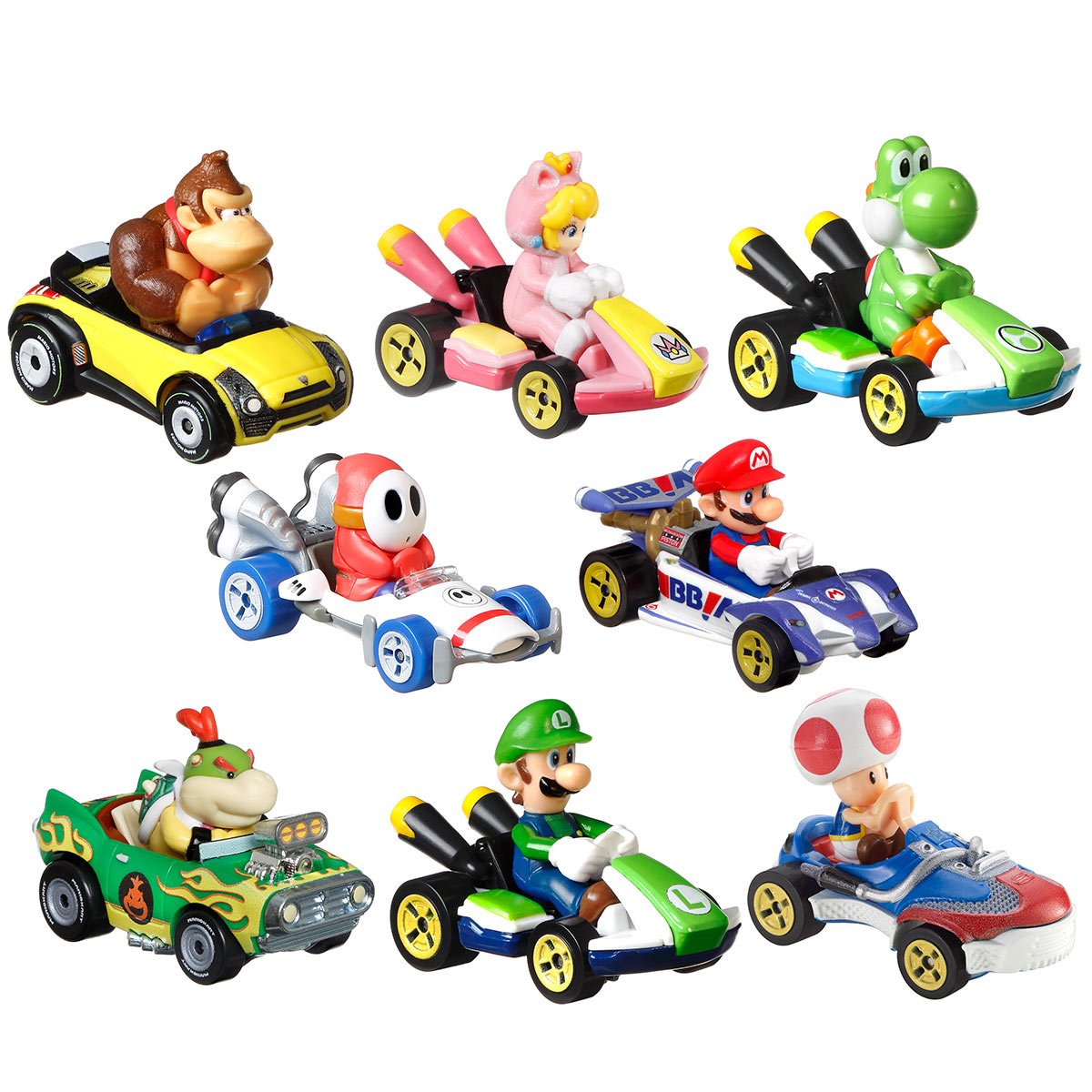 Mario Kart Hot Wheels 2025 Bowser Jr. Flame Flyer New 1:64 Mattel