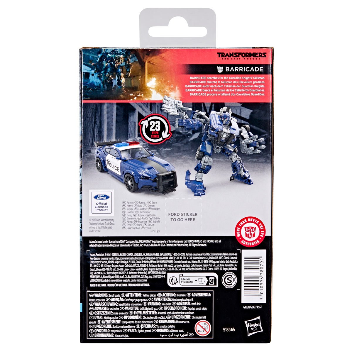 Transformers Studio Series Deluxe Class Transformers: Age of Extinction Barricade
