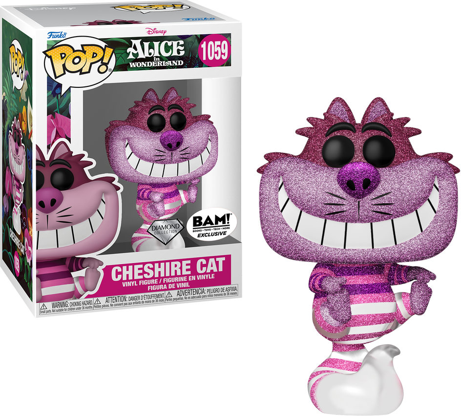Disney Cheshire Cat Diamond Pop! Vinyl (Books-A-Million Exclusive) #1059