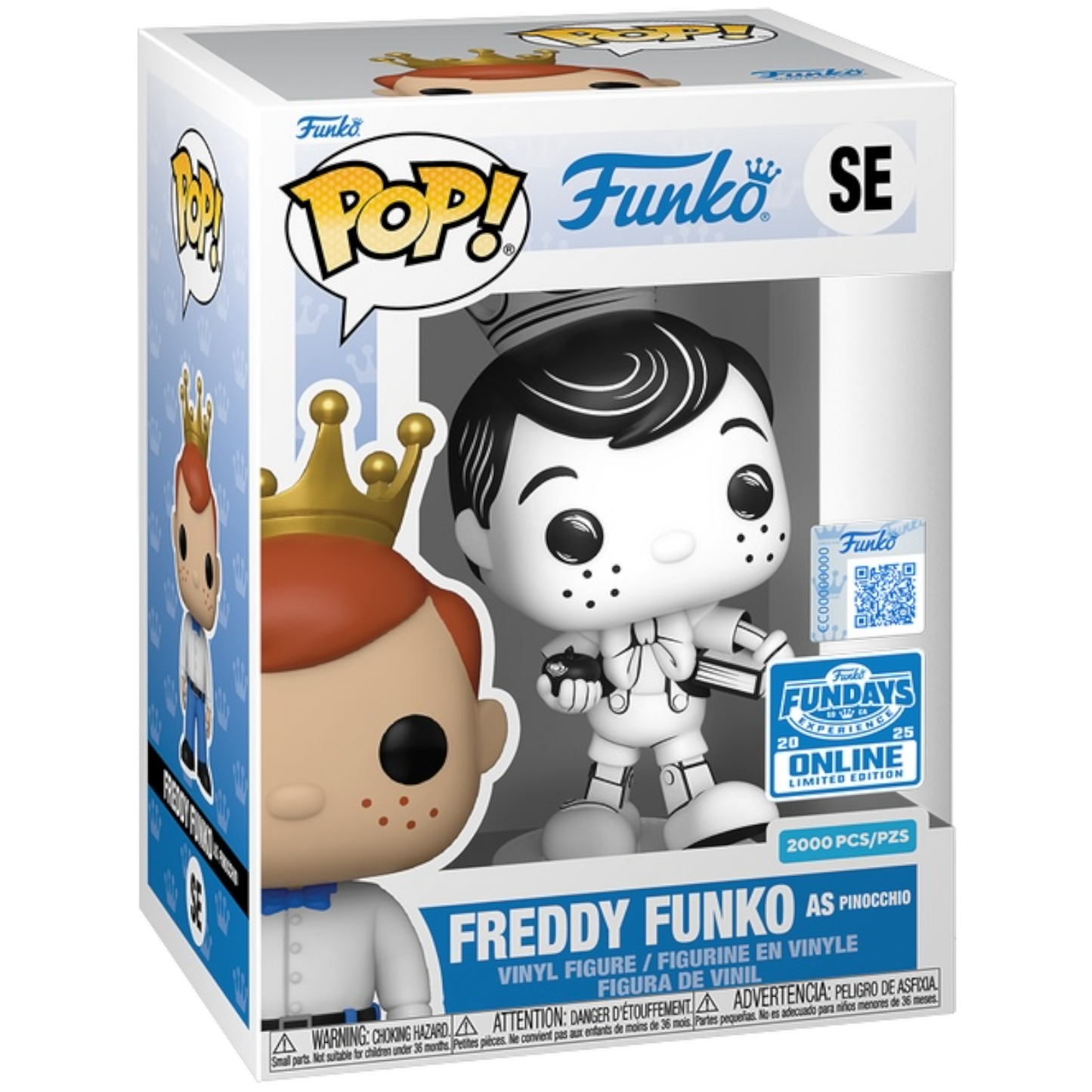 Funko Pop! Freddy Funko As Pinocchio LE 2000 B&W FunDays 2025 Online + Protector