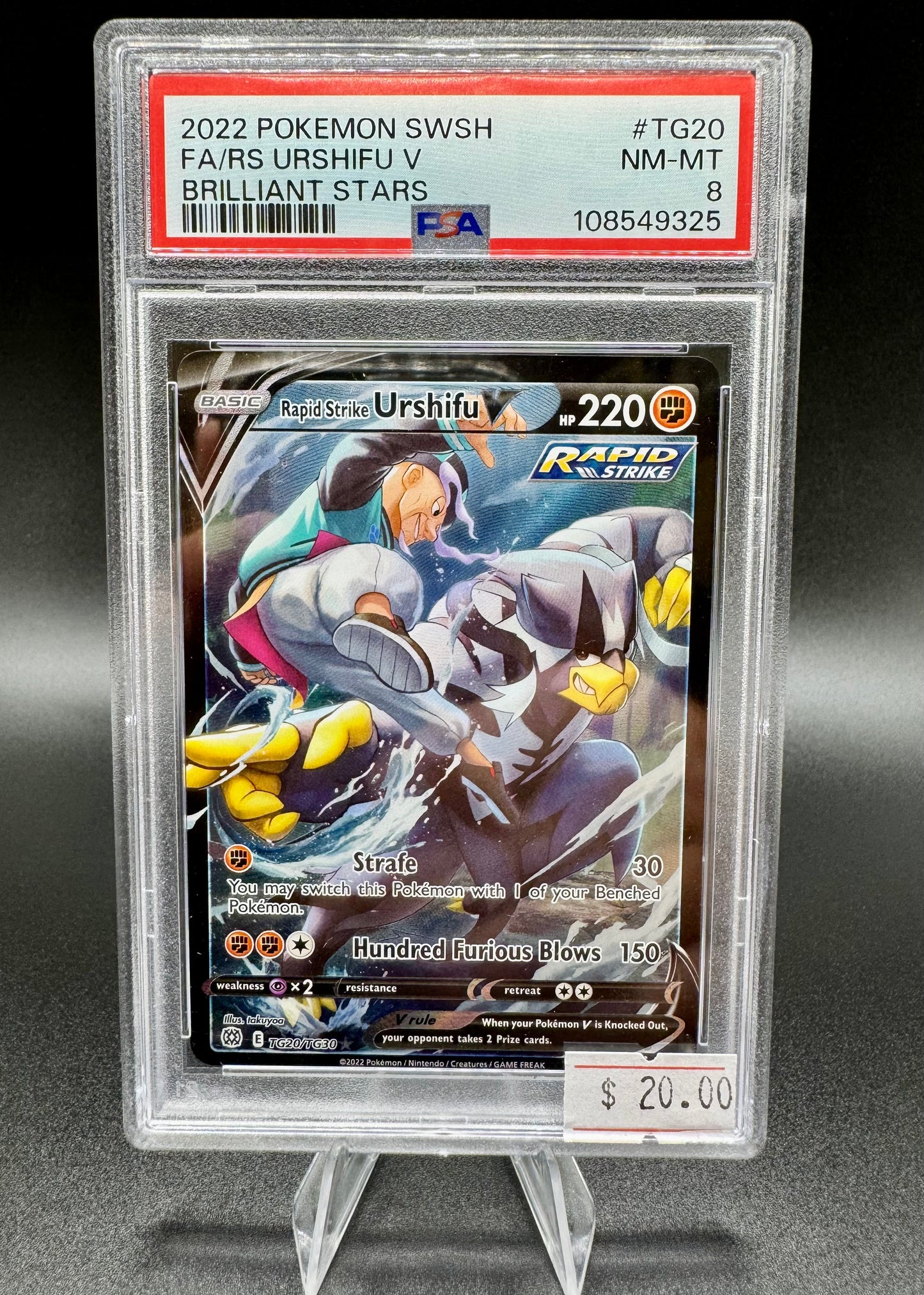 Pokémon TCG Rapid Strike Urshifu V Sword & Shield: Brilliant Stars TG20