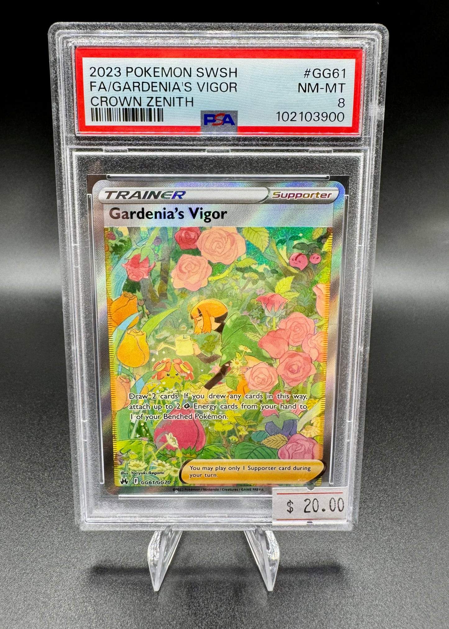 2023 Pokemon Gardenia's Vigor Full Art GG61/GG70 Crown Zenith PSA 8