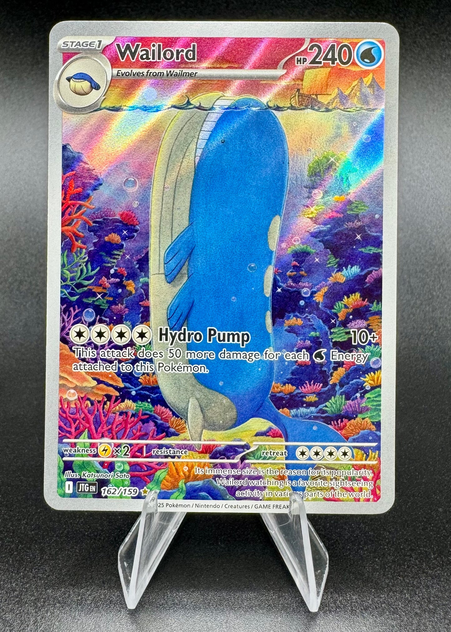 Wailord 162/159 Illustration Rare - Journey Together 2025 Pokemon TCG