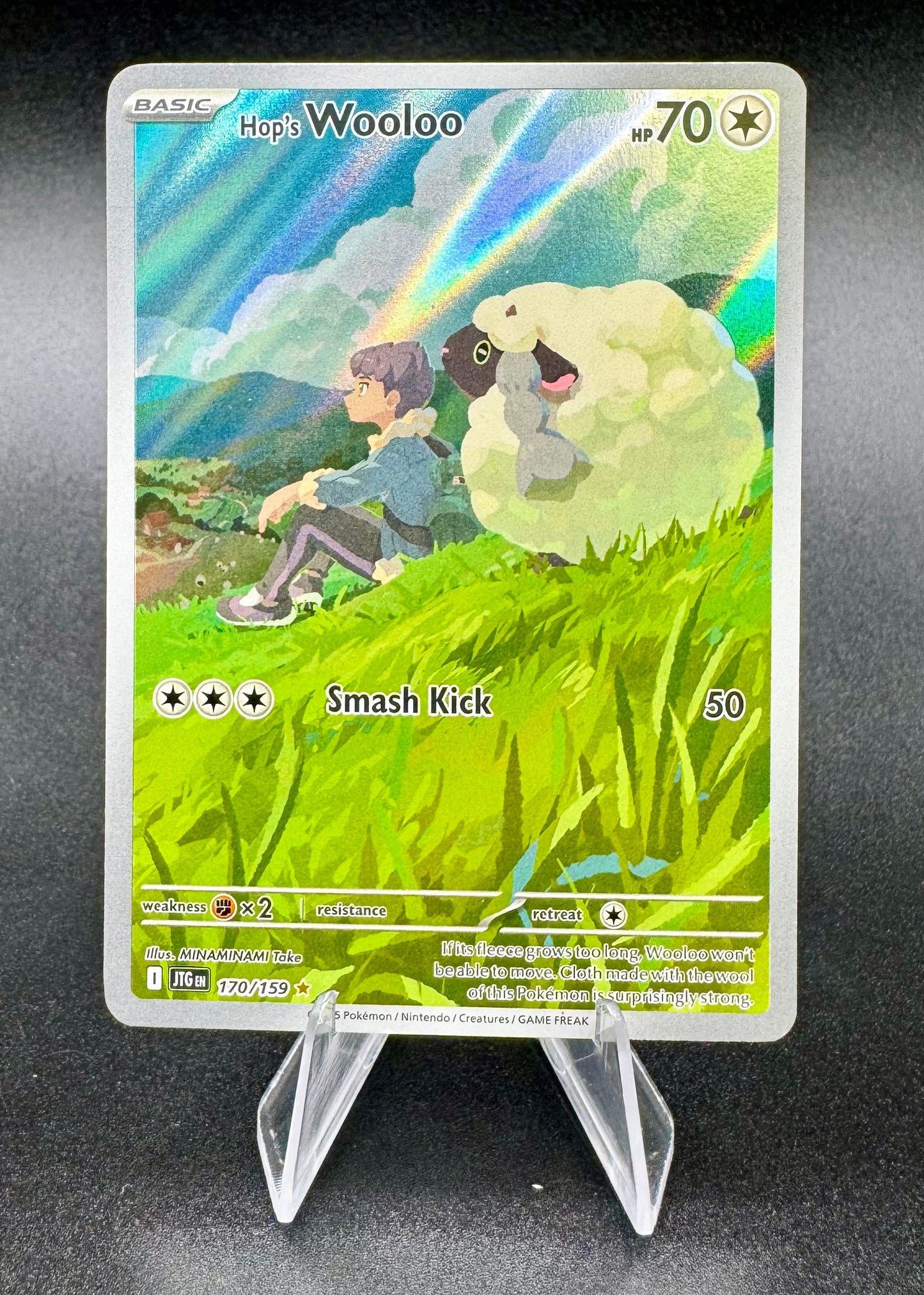 Hop's Wooloo Illustration Rare SV09: Journey Together 170/159 NM - Pokemon TCG