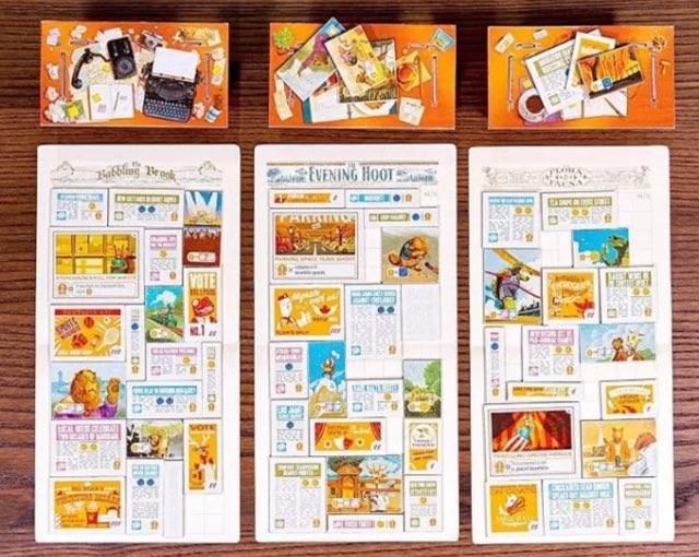 Fit to Print Build you Newspaper from the creators of Cascadia Boad Game New