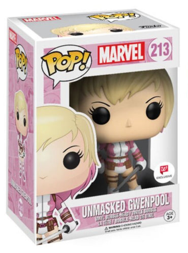 FUNKO POP! Marvel UNMASKED GWENPOOL # 213 Walgreens Exclusive Vinyl Figure