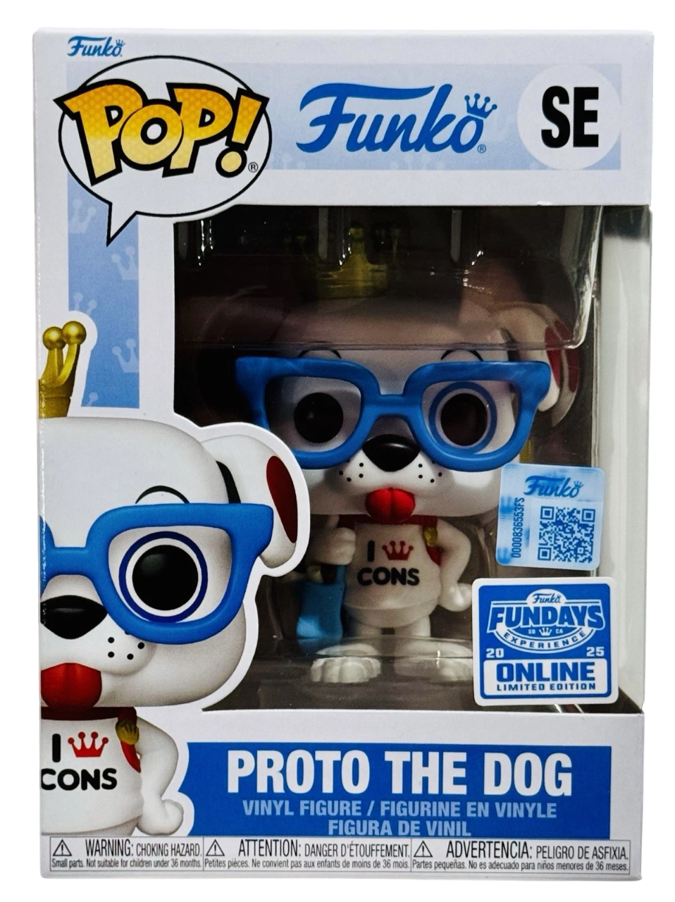 Funko Pop! Proto the Dog SE Fundays Online LE Exclusive 3000 Pcs I Love Cons Tee