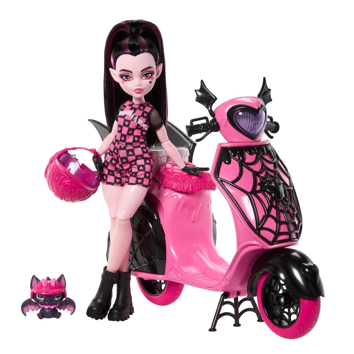 Monster High Draculaura Vamptastic Scooter Doll And Vehicle Playset