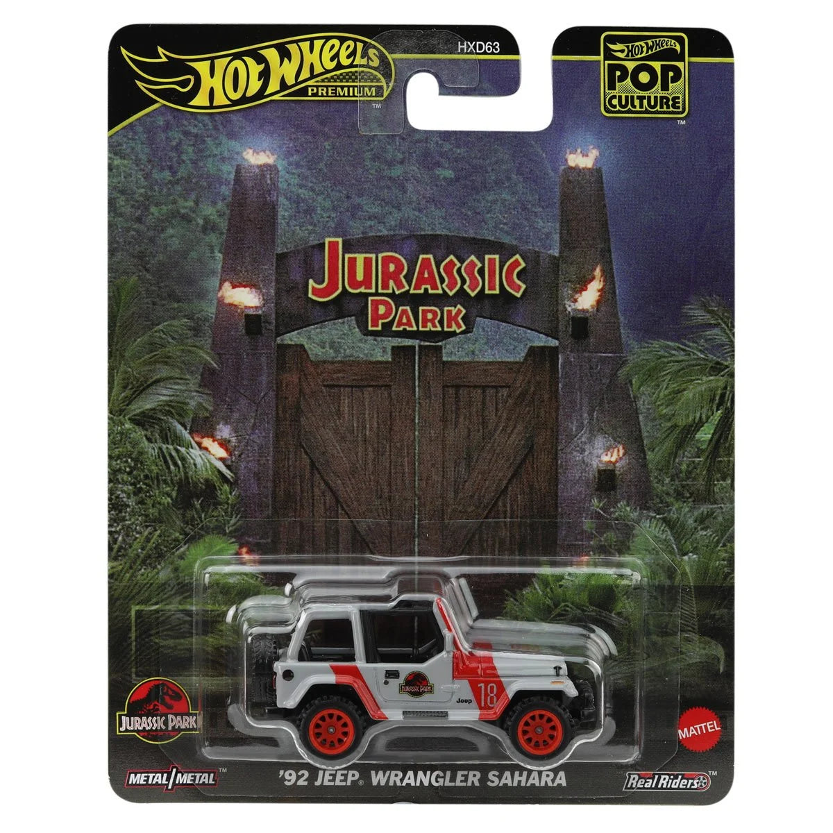 Hot Wheels Pop Culture 2025 New Jurassic World 92' Jeep Wrangler Sahara