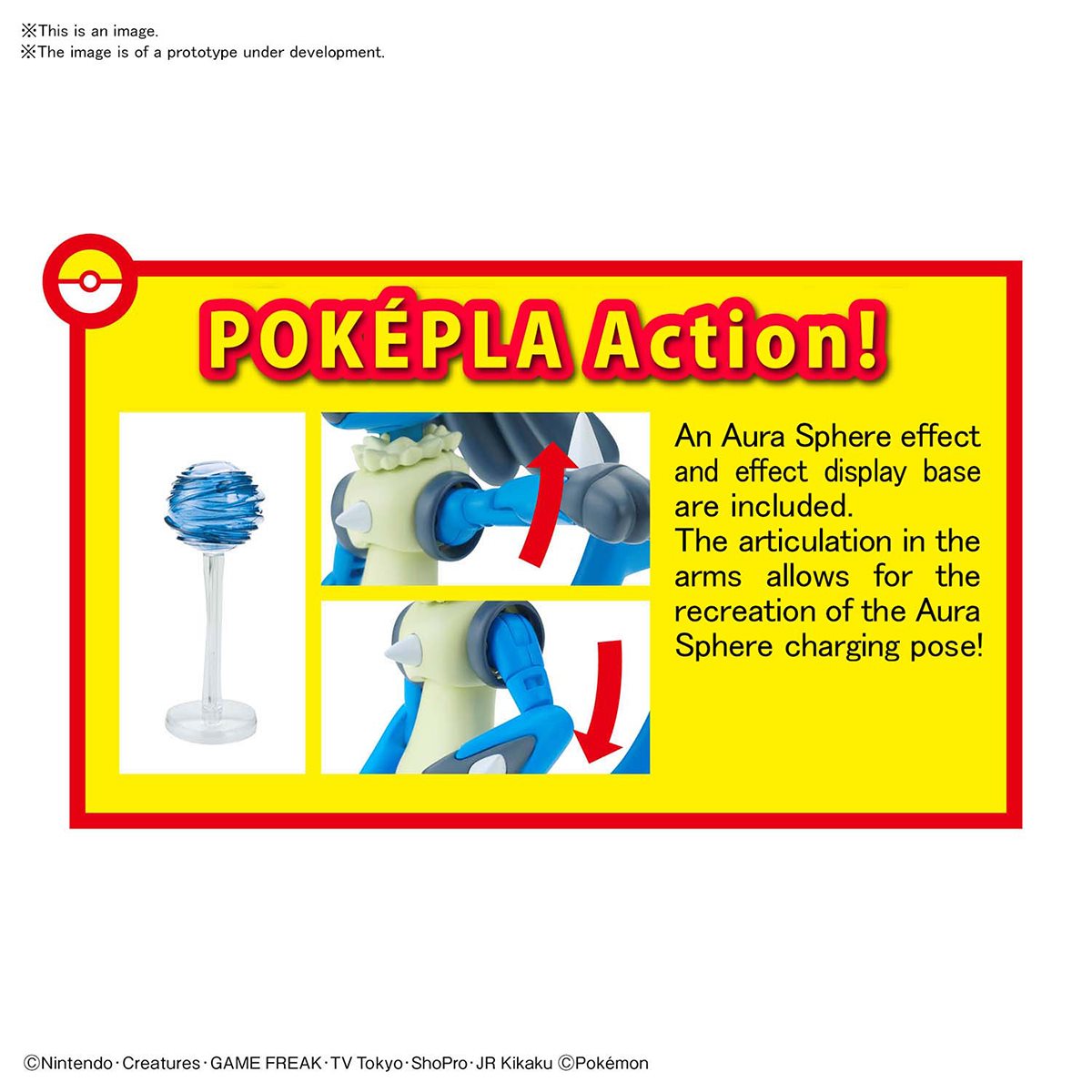 Pokemon Riolu and Lucario Model Kit
