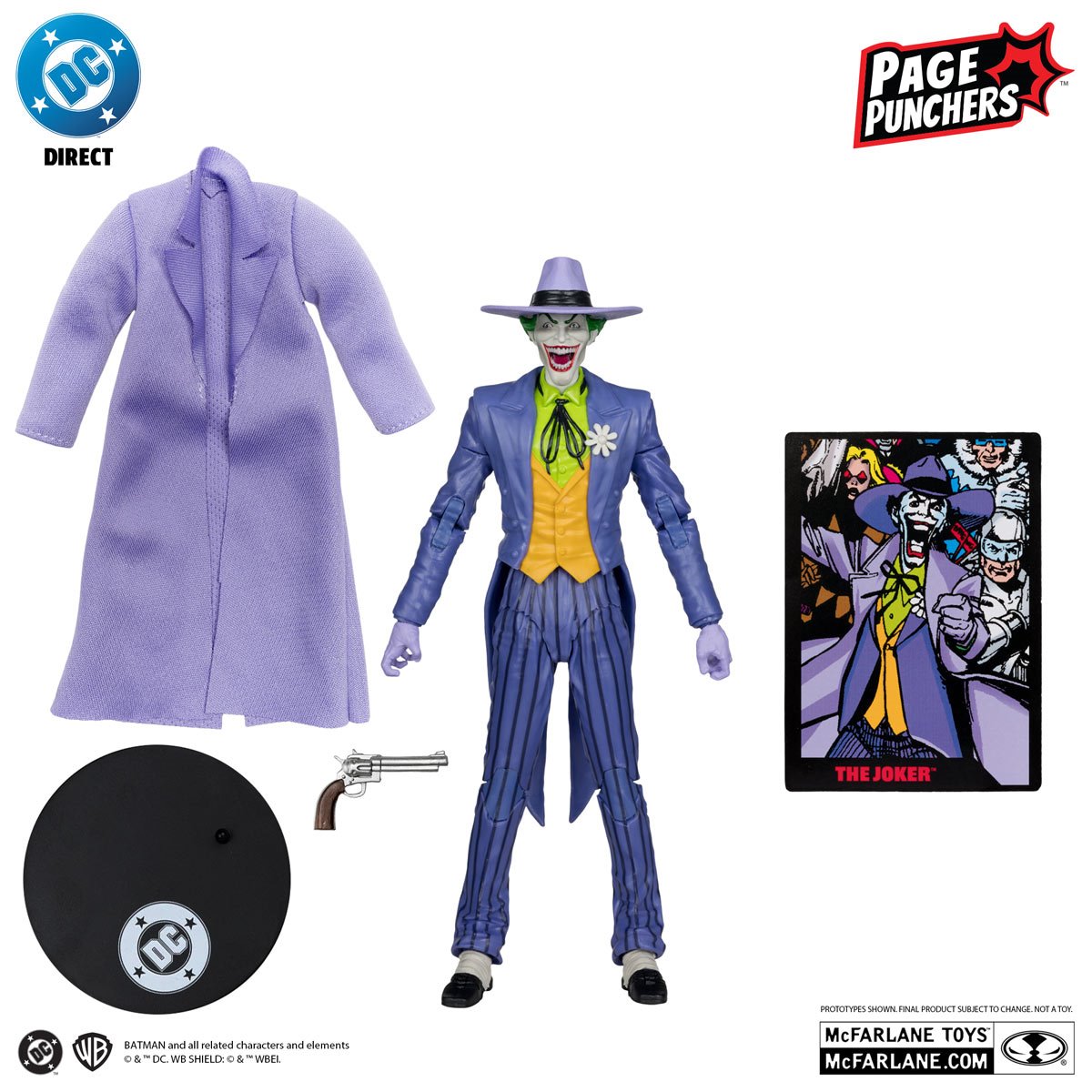 DC Direct Page Punchers 7-Inch Action Figure with Comic Book Joker