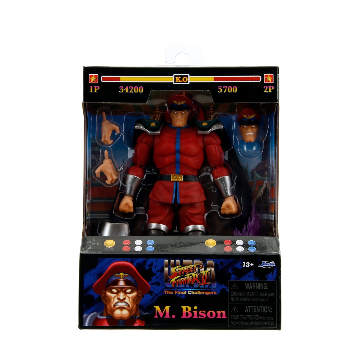 Ultra Street Fighter II M. Bison 6-Inch Scale Action Figure Jada Toys