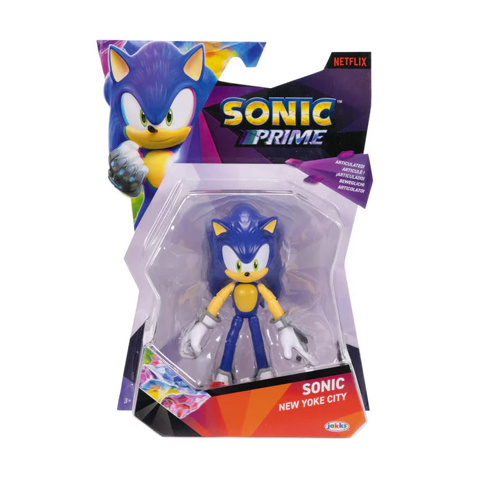 Jakks Pacific - Sonic Prime - Sonic New Yoke City 5" Figure - Netflix NEW