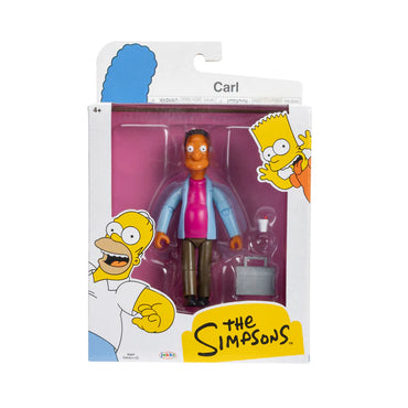 The Simpson's 5in Figures Carl Carlson w/ Coffee Cup and Lunch Box