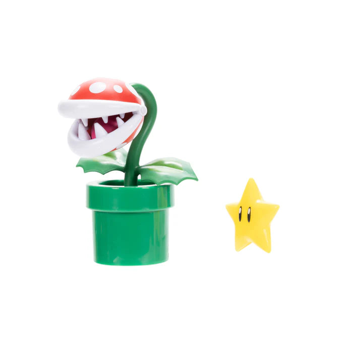 Super Mario 4IN Figures Piranha Plant w/ Star