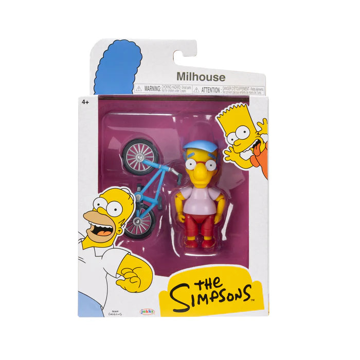 The Simpson's 5in Figures Milhouse w/ Bicycle