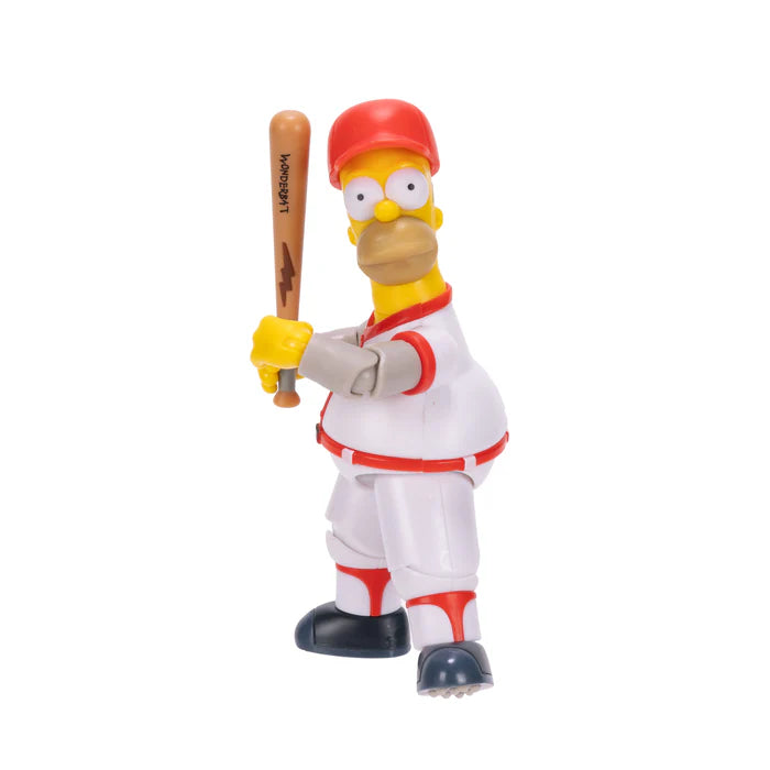 The Simpson's 5in Figures Baseball Homer with Baseball Bat & Removable Hat