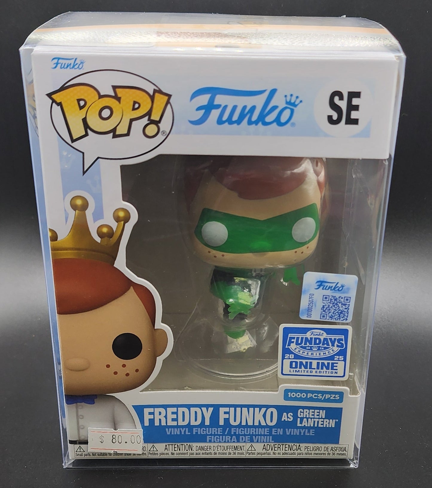 Funko Pop! FREDDY FUNKO as Green Lantern FunDays 2025 LE 1000 in Pop Protector