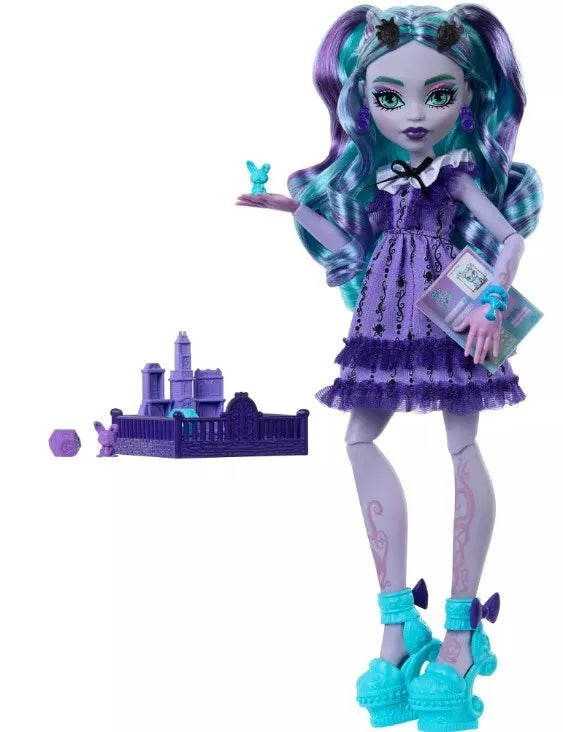 Monster High 12.5" Fearbook Twyla Fashion Doll Varsity Jacket Music New W Box