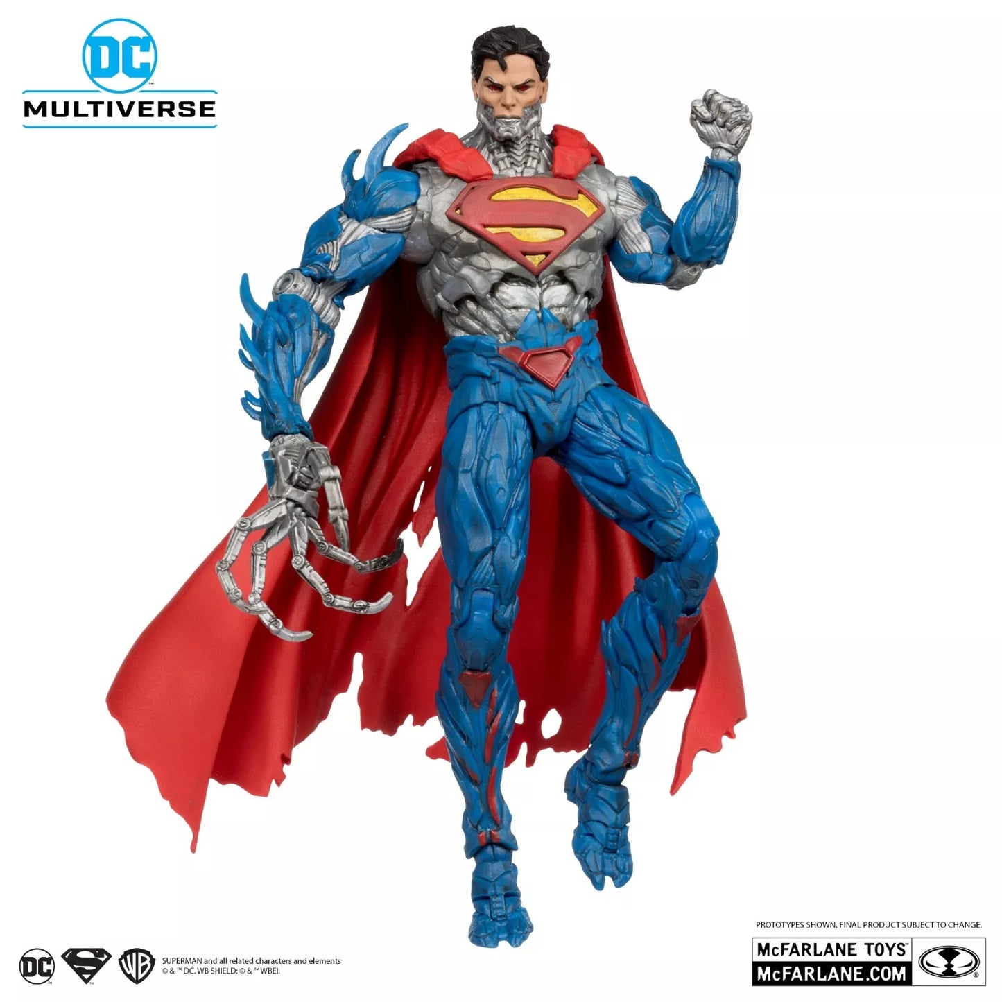 BRAND NEW McFarlane DC Multiverse New 52 Cyborg Superman Figure 7" In Hand