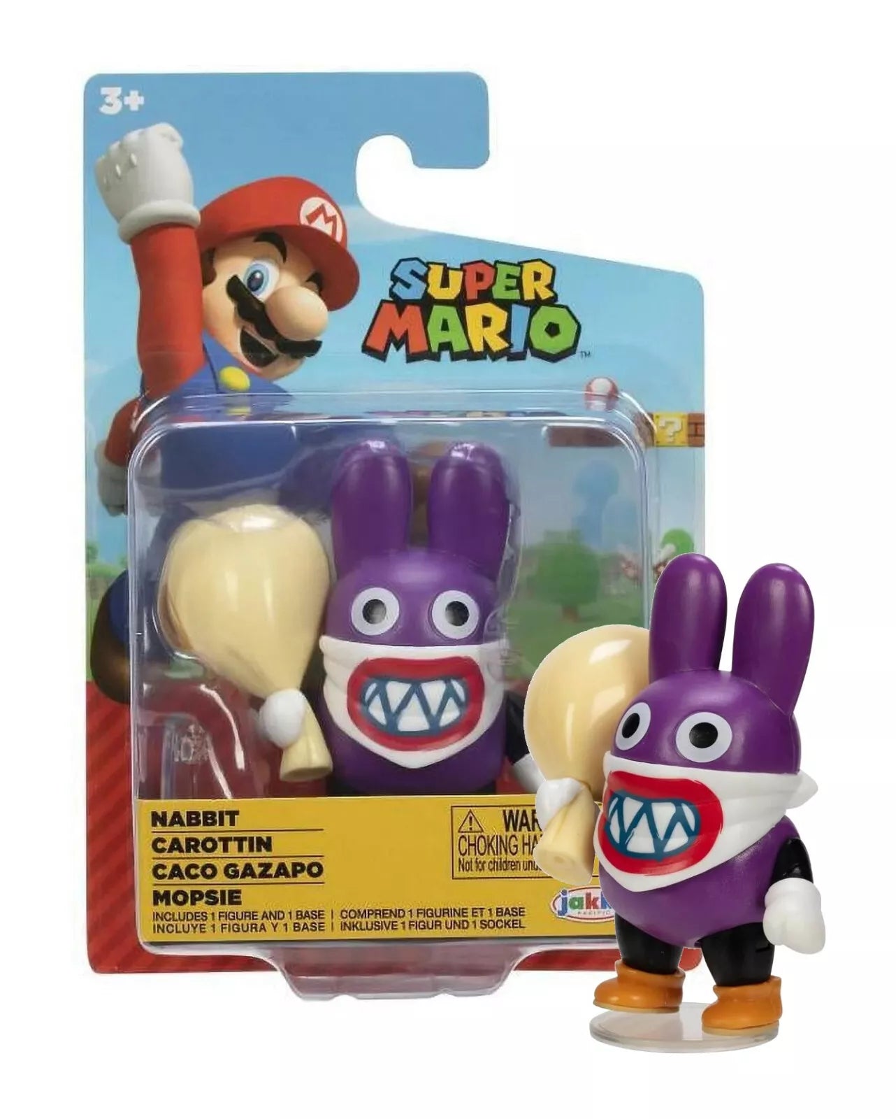 *NEW* 2022 Jakks Pacific Nintendo Super Mario 2.5" Rabbid Nabbit Action Figure