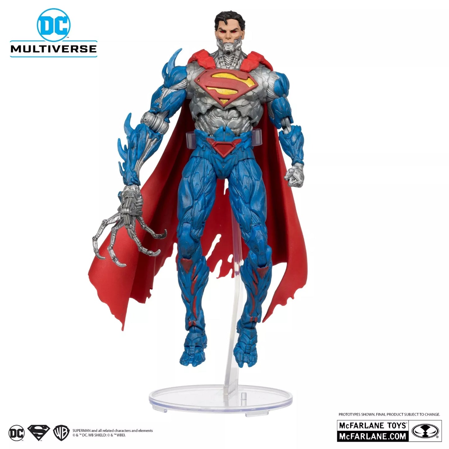 BRAND NEW McFarlane DC Multiverse New 52 Cyborg Superman Figure 7" In Hand