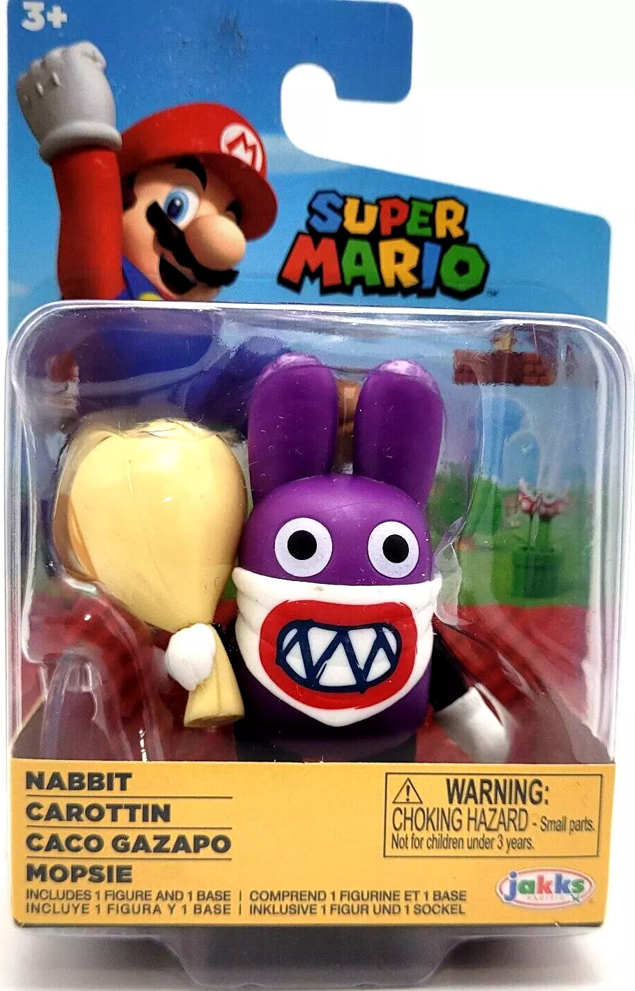 *NEW* 2022 Jakks Pacific Nintendo Super Mario 2.5" Rabbid Nabbit Action Figure