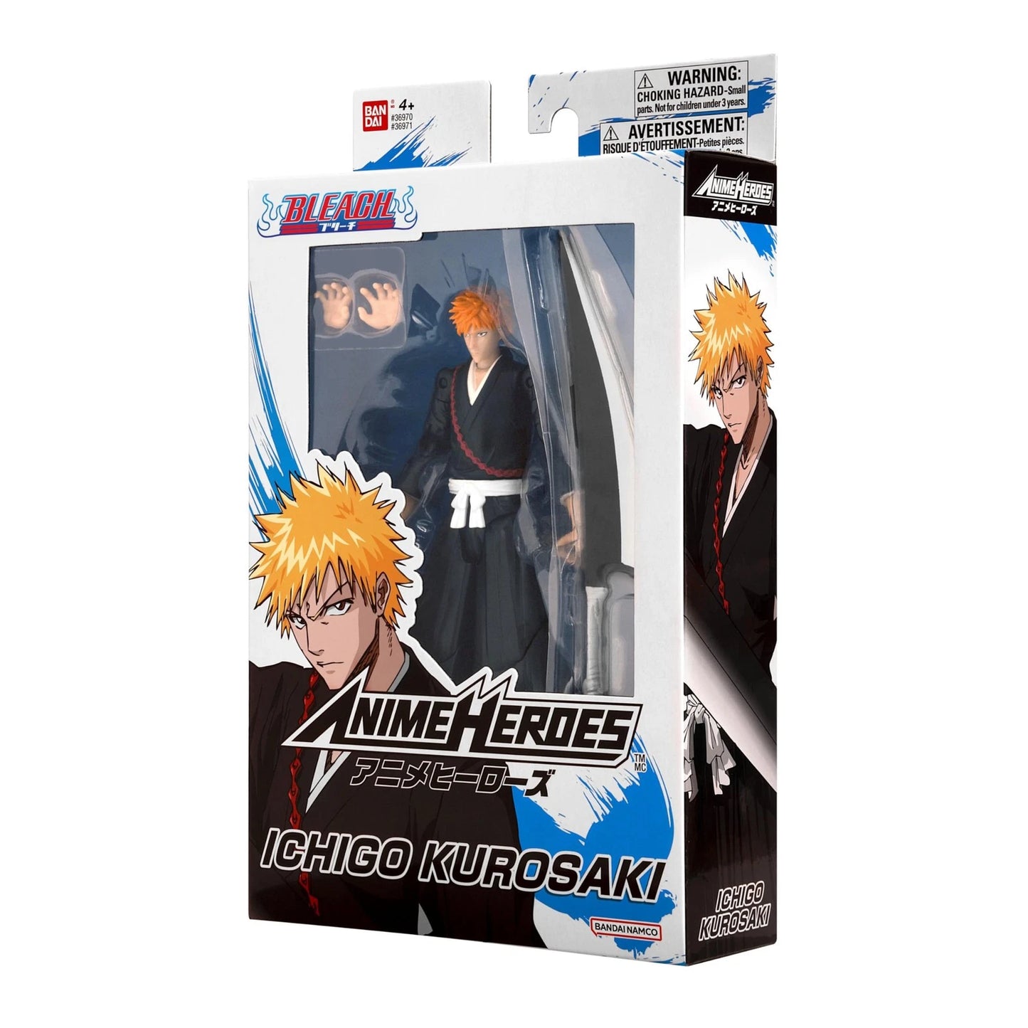 Bandai Bleach Ichigo Kurosaki (Shikai) Anime Heroes Action Figure