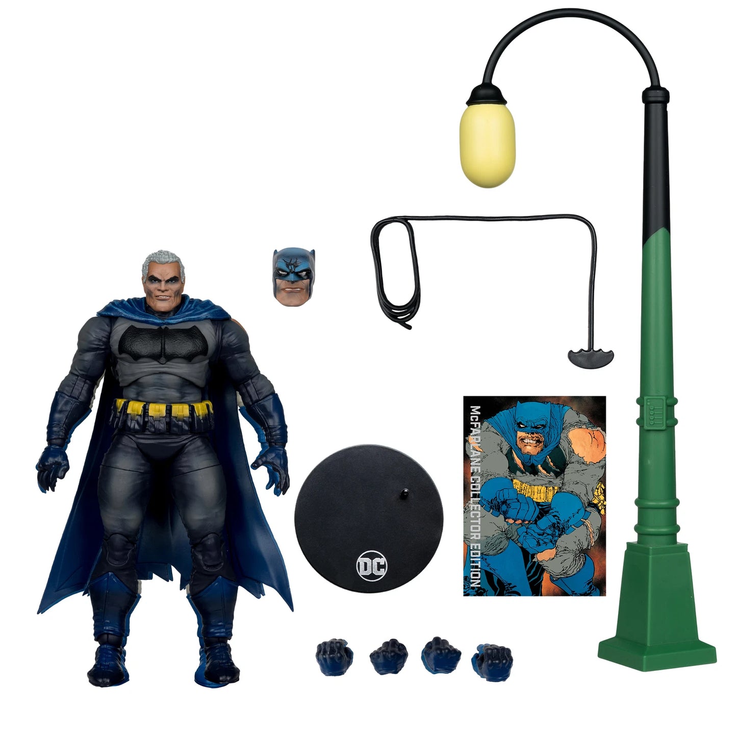 DC Collector Edition 7 Inch Dark Knight Returns Batman Battle Damage Blue Chase
