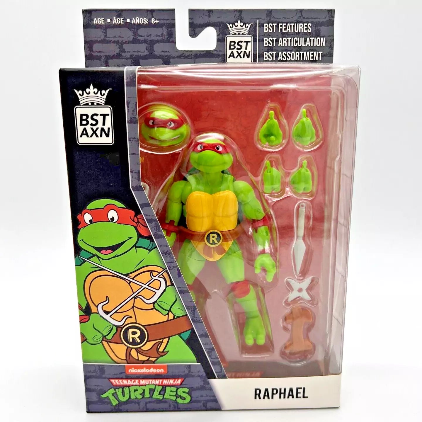 Loyal Subjects BST AXN Teenage Mutant Ninja Turtles Raphael 5" Action Figure