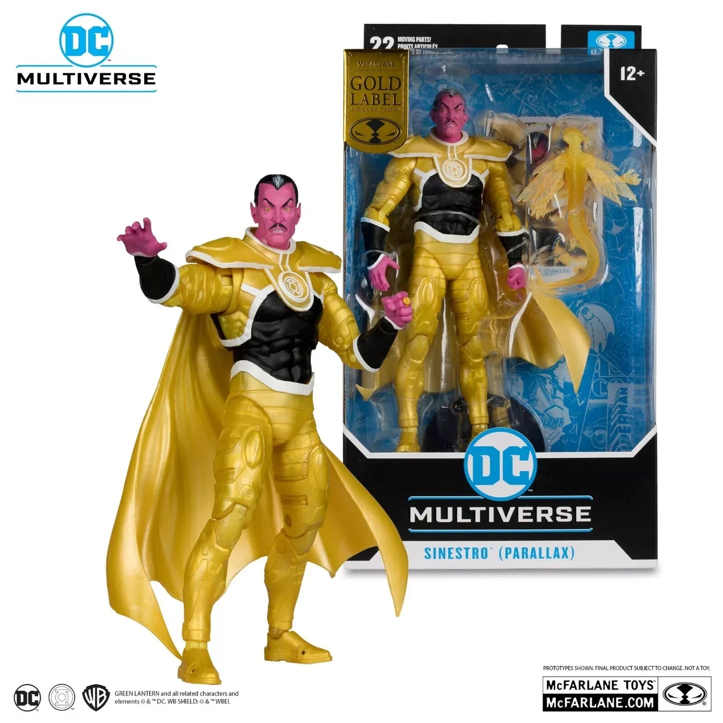 DC McFarlane Multiverse SINESTRO (PARALLAX) GOLD LABEL 7" ACTION FIGURE