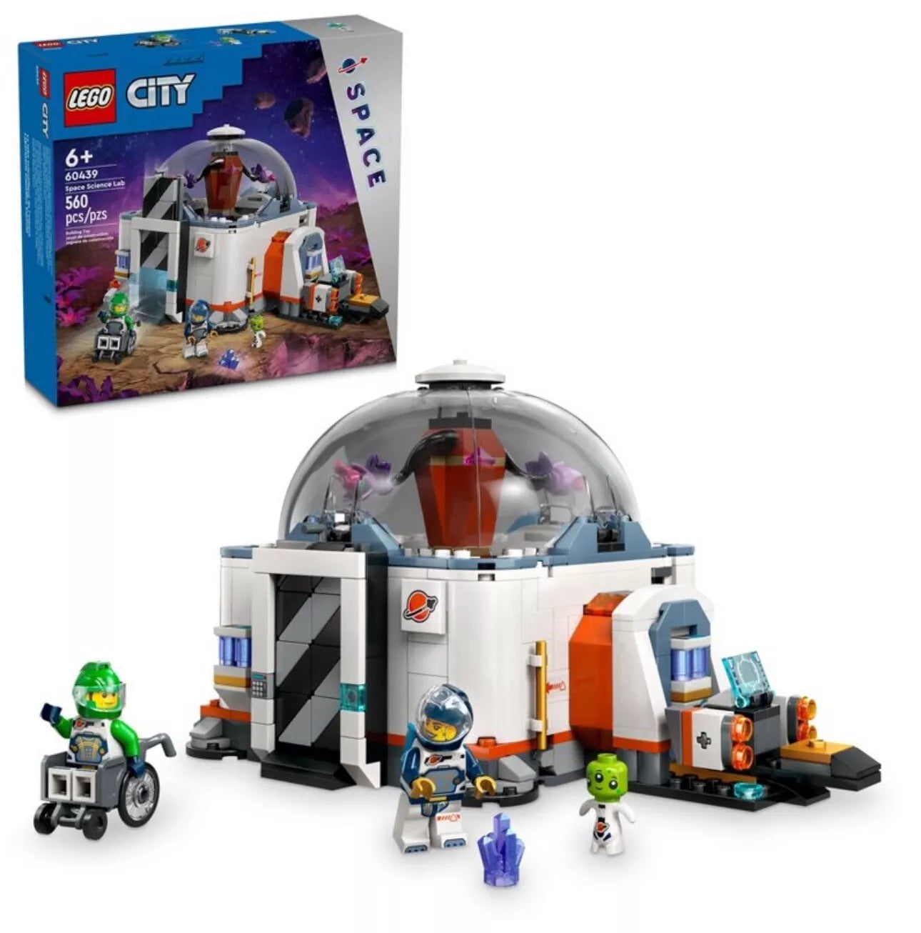 LEGO CITY 60439 Space Science Lab NISB For Age 6+ Fans of Exploration Alien Fig
