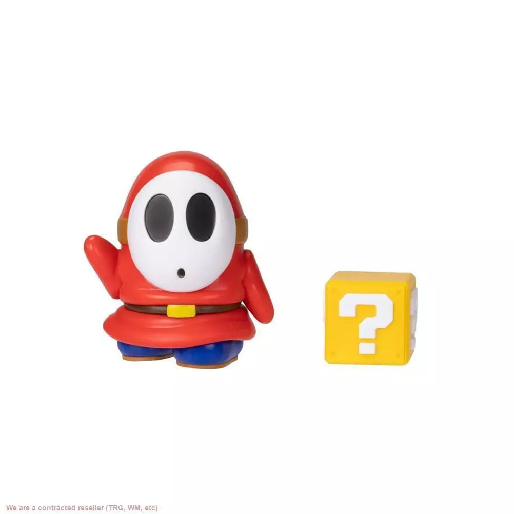Nintendo Super Mario 4" Shy Guy with Question Block Action Figure NEW