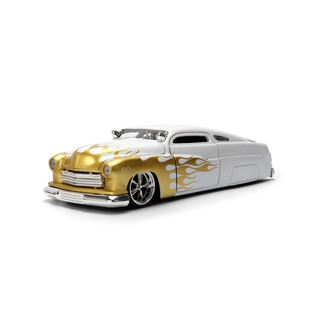 Bigtime Muscle 1951 White Mercury 1:24 Scale Die-Cast Metal Vehicle
