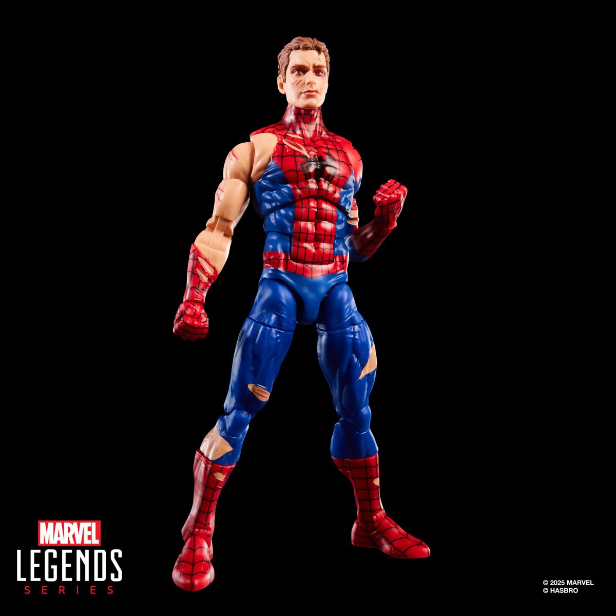Spider-Man Marvel Legends Magic: The Gathering Battle-Damaged Spider-Man 6-Inch Action Figure and Card