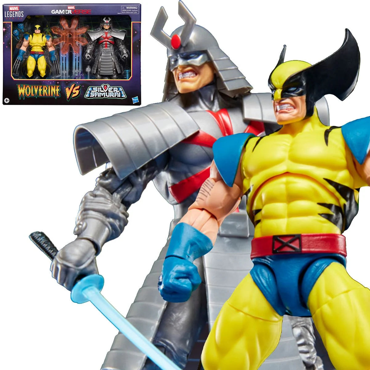 Marvel Legends Series Gamerverse Wolverine vs. Silver Samurai 6-Inch Action Figures