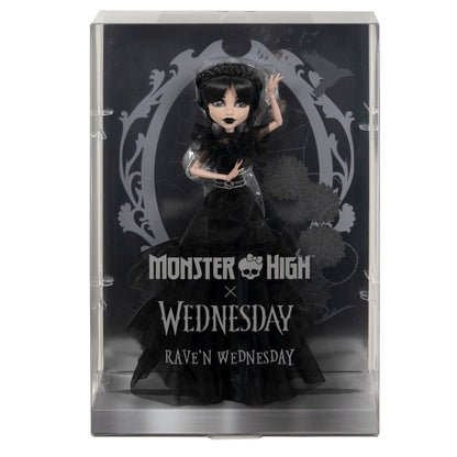 Monster High x Wednesday Addams Rave'N Dress Doll Mattel New