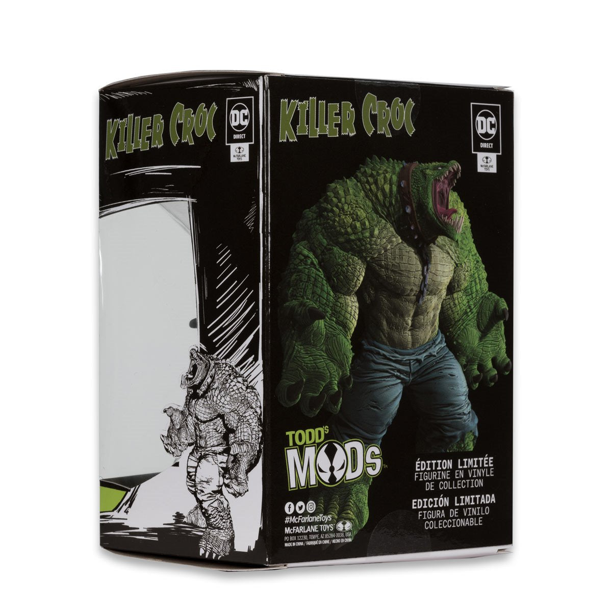 DC Direct Collector Vinyl  Killer Croc Todd's Mods Limited Edition 4 1/2-Inch Scale Posed Figure