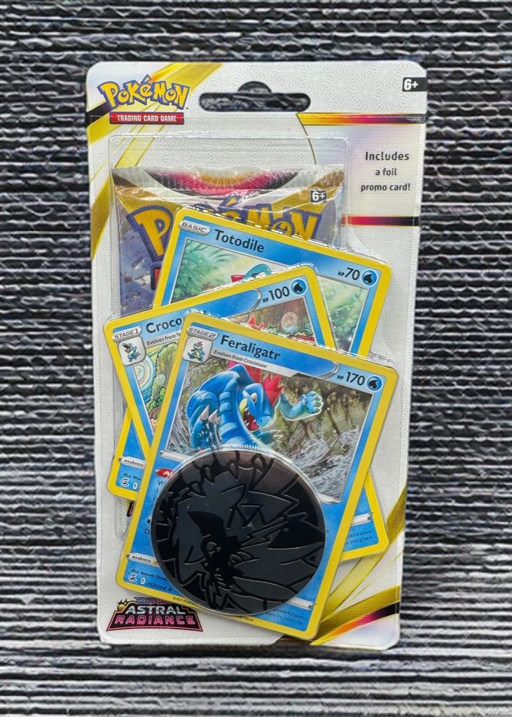 Pokemon TCG: Astral Radiance Premium Checklane Blister Pack - Feraligatr NEW