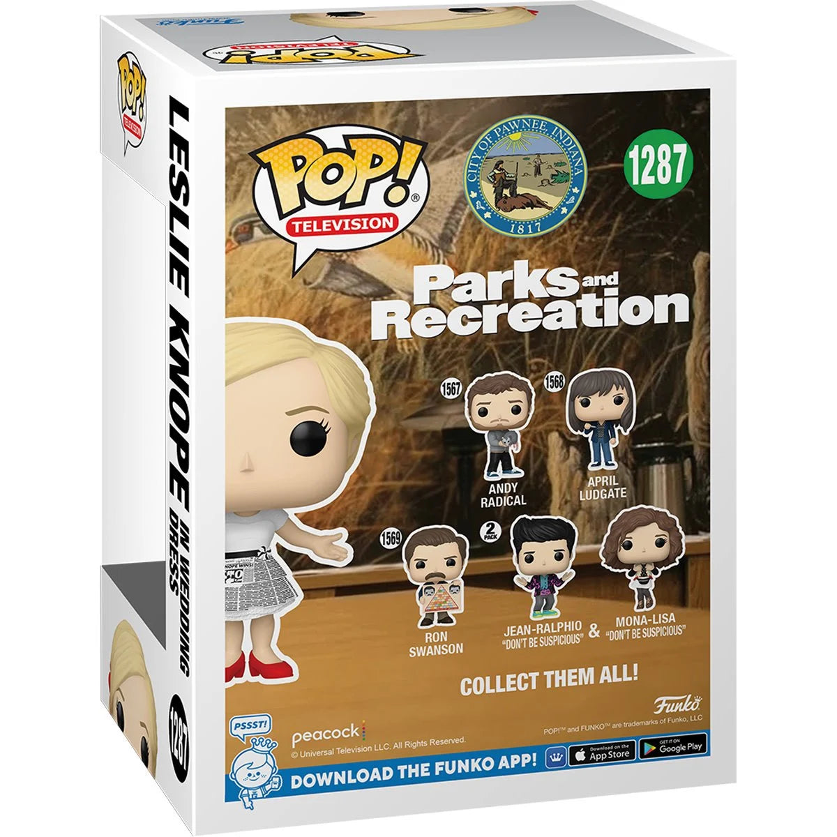 Parks and Recreation Leslie Knope in Wedding Dress Funko Pop! Vinyl Figure #1287