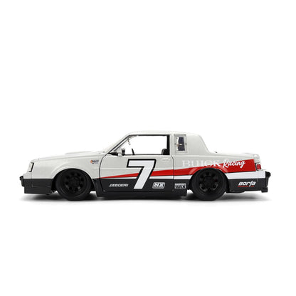Bigtime Muscle 1987 Silver Buick Grand National 1:24 Scale Die-Cast Metal Vehicle