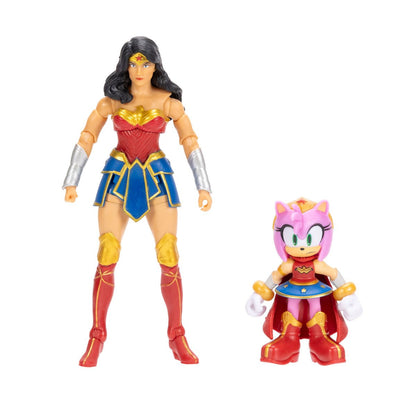 DC x Sonic the Hedgehog Wave 2 Action Figure Amy and Wonder Woman