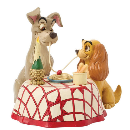 Disney Traditions Lady and the Tramp Spaghetti Scene Statue